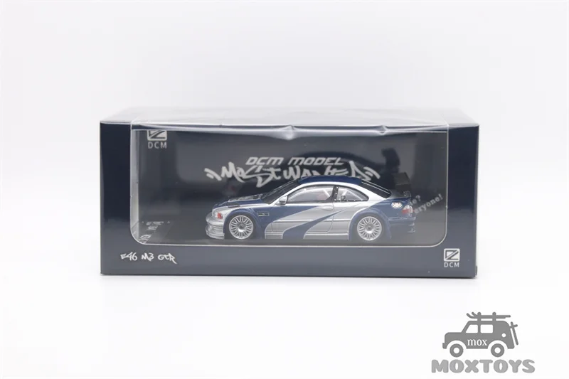 **予約注文** DCM 1:64 M3 GTR E46 ニード・フォー・スピード リバリー シルバーブルー ダイキャストモデルカー **予約注文**