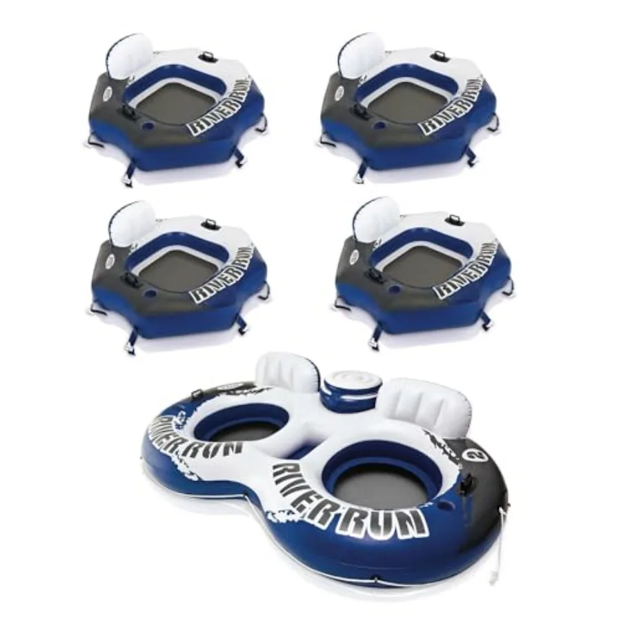 River Run Connect 1-Person Inflatable Water Raft For Recreation Use, PVC Material, Blue Color, Lightweight And Easy To Inflate