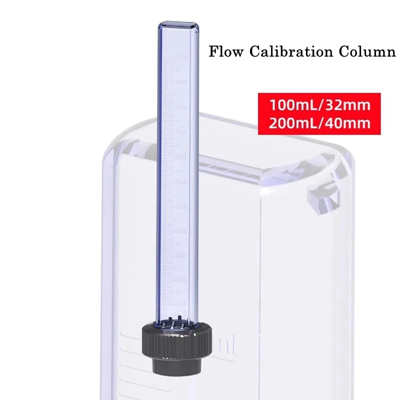 1pc 100/200ml PVC Flow Calibration Column Add Medicine Pump Calibration Column Transparent UPVC Liquid Metering Calibration