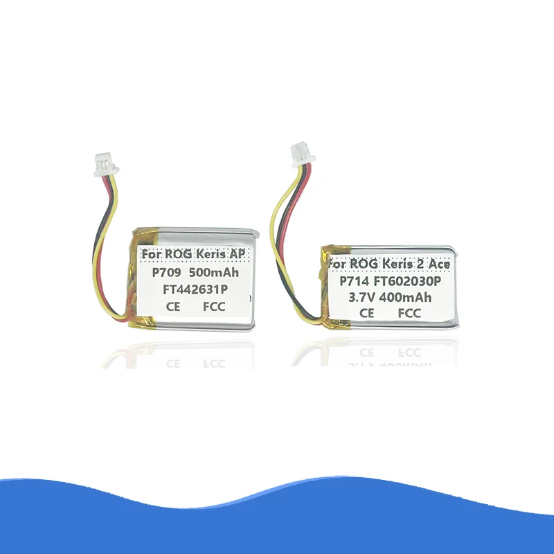 400 مللي أمبير قدم 602030 P & 500 مللي أمبير قدم 442631 بطارية P لماوس الألعاب ASUS ROG Keris AP P709 / II 2 Ace P714