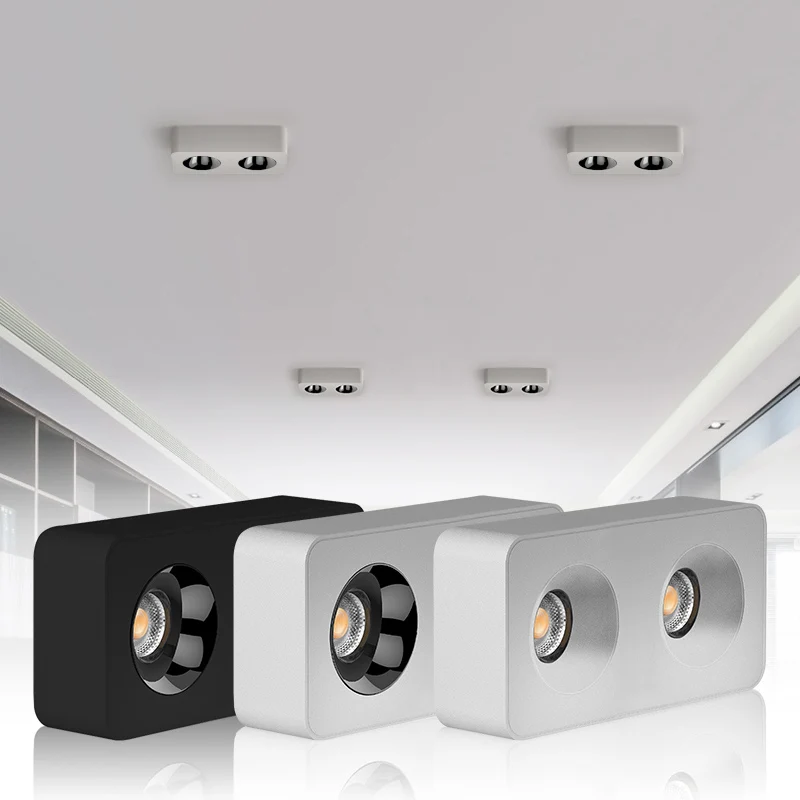 Imagem -02 - Quadrado Dimmable Anti-glare Cob Led Downlights Luzes de Teto Lâmpadas Internas Montagem em Superfície ac 85265v