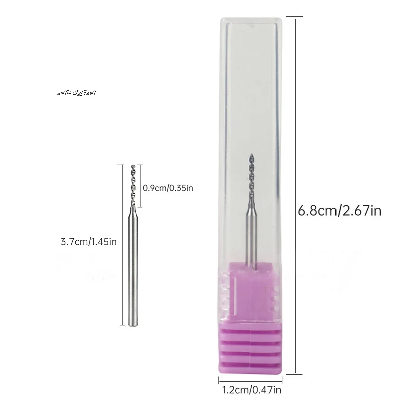 Tungsten Steel Nail Drill Bits Nail Perforation Grinding Head Manicure Tool for Nail Polishing Machine Accessories