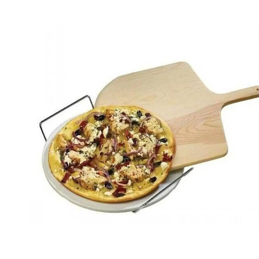

14 Inch Wooden Pallets Pizza Paddle Tray Large Homemade Spatula Peel Shovel Lift