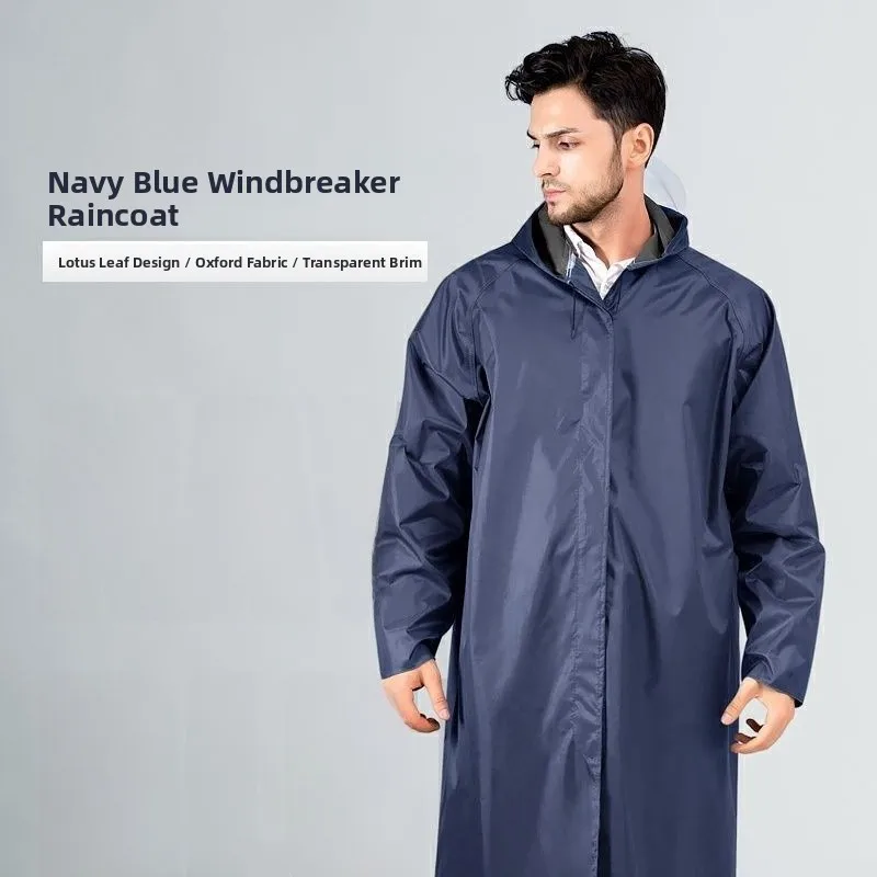 

Long Full-Body Raincoat Unisex Outdoor Cycling Fishing Construction Work Men's Raincoat One-Piece Design Waterproof Jacket