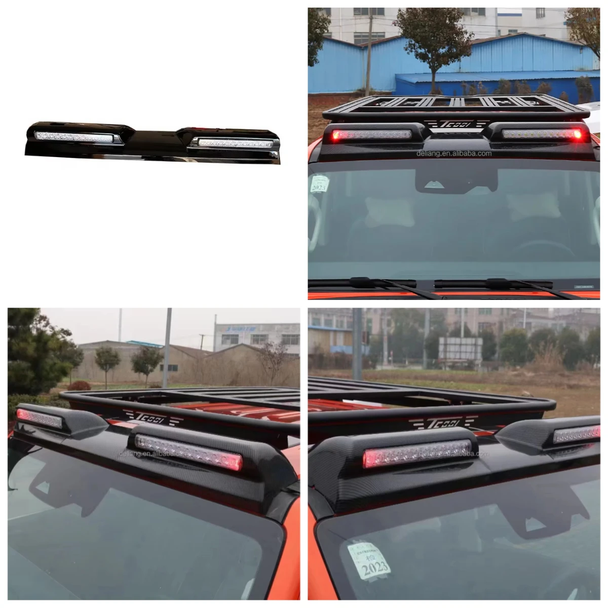 

Astronaut.4x4 Front Spoiler With Led Roof Light for WEY TANK300 TANK 300 Car ABS Carbon Fiber Color/Black Off-road Exterior