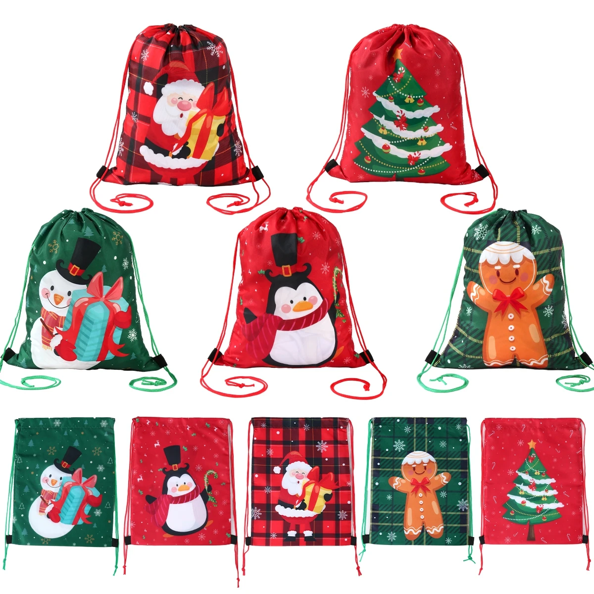 Weihnachtsbeutel mit Kordelzug, Frohe Weihnachten, Dekoration für Zuhause, 2025, Anhänger, Weihnachtsschmuck, Verpackungsbeutel, Navidad, Natal, Neujahr
