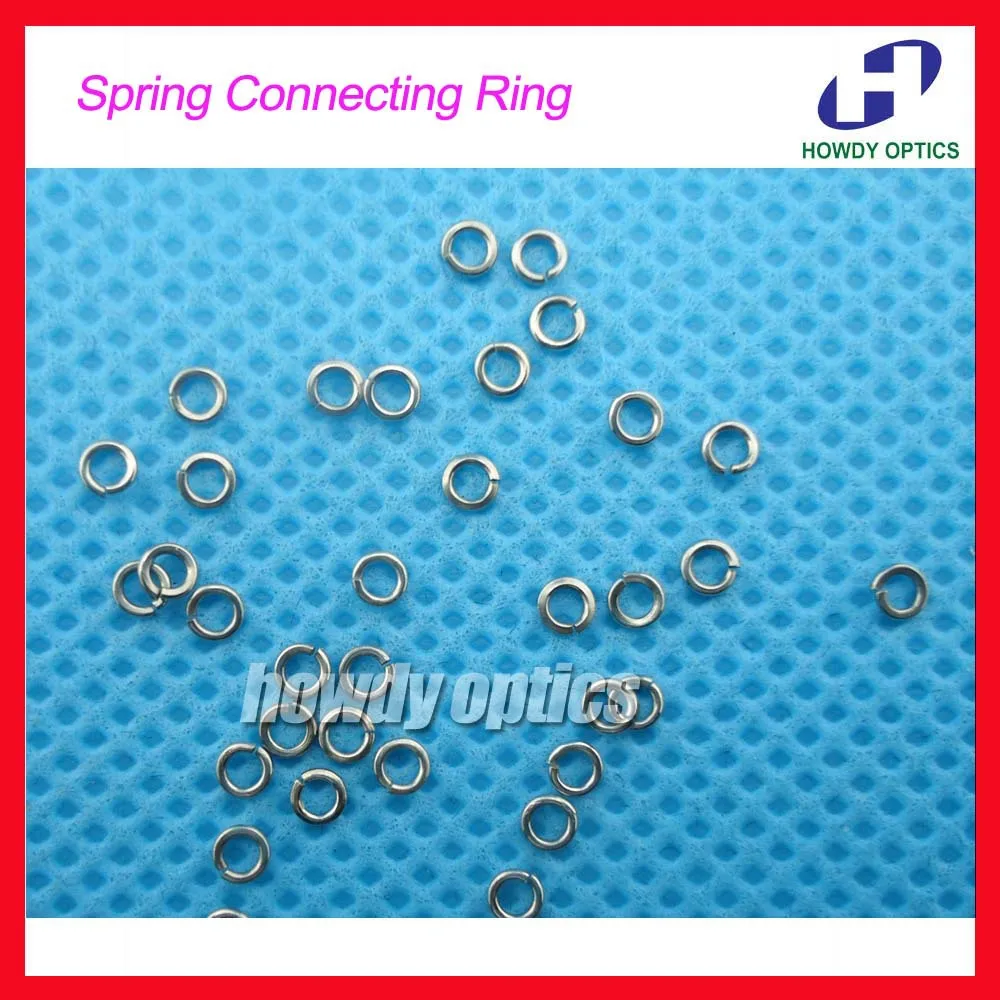 500pcs Spring Connecting C Ring Spring Washers Eyeglasses Screws 1.65x2.65x0.5mm