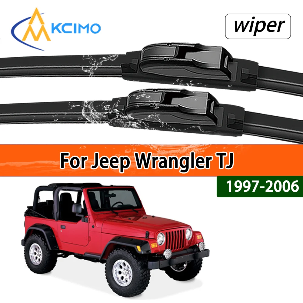 

For Jeep Wrangler TJ 1997–2006 Vehicle Models Compatible Stable Quiet Front Windshield Wipers Auto Window Replacement Parts