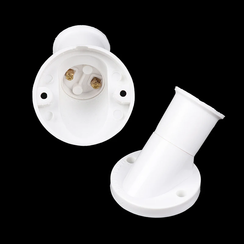 New Screw Lamp Base Diagonal Screw Port Lamp Holder Socke Base Light Bulb 45 Degree E27 Socket Holder Adapter