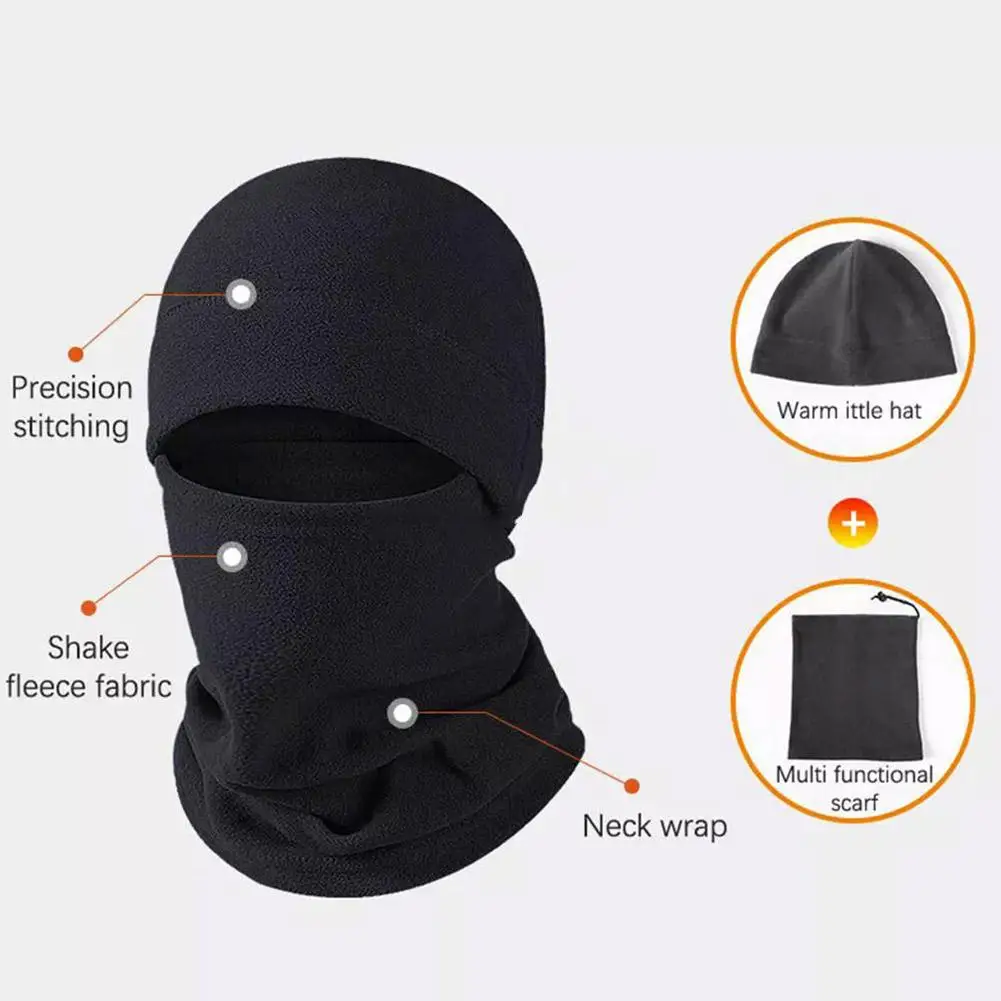 Winter Polar Hat Fleece Balaclava Men Face Mask Neck Warmer Beanies Thermal Head Cover Tactical Military Sports Scarf Caps image 3