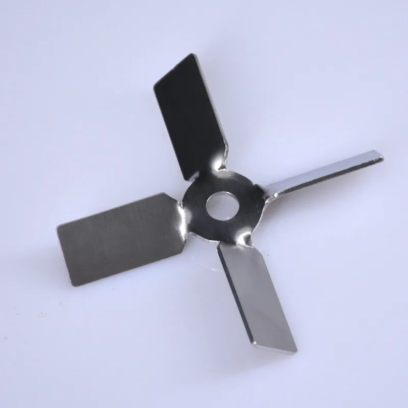 Laboratory 304 stainless steel stir bar four-bladed paddle stir bar four blade propeller for lab mixer