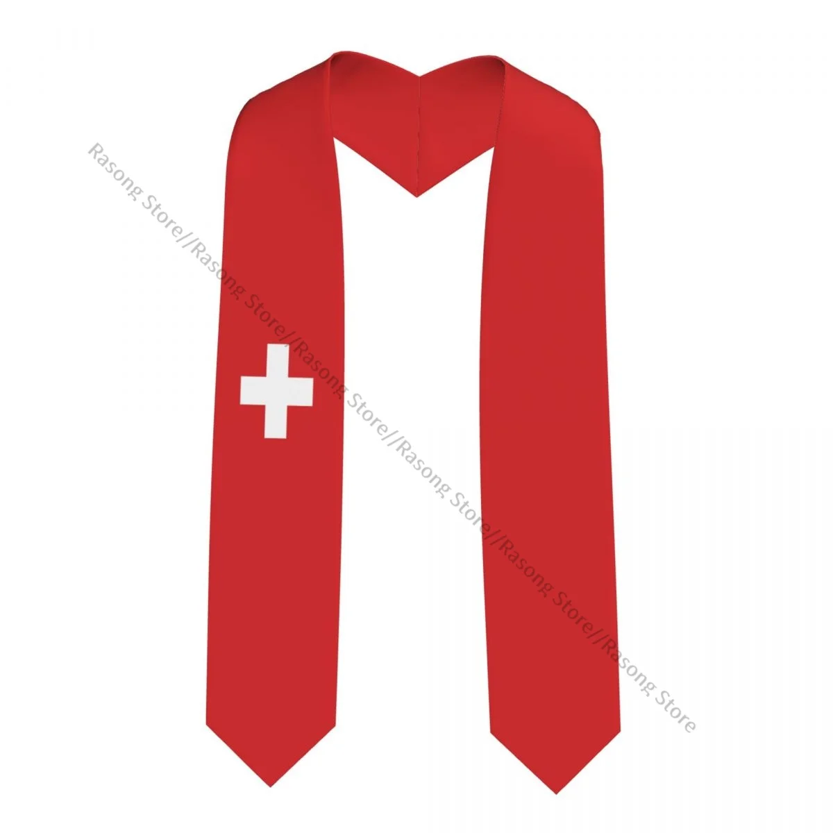 

School Student Graduation Stole Swiss Flag Sash Graduate Ceremony Graduation Stole Photo Props