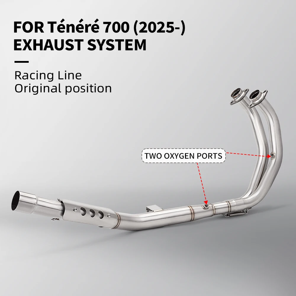 

Tenere 700 2025 Escape Motorcycle Exhaust Front Middle Link Pipe