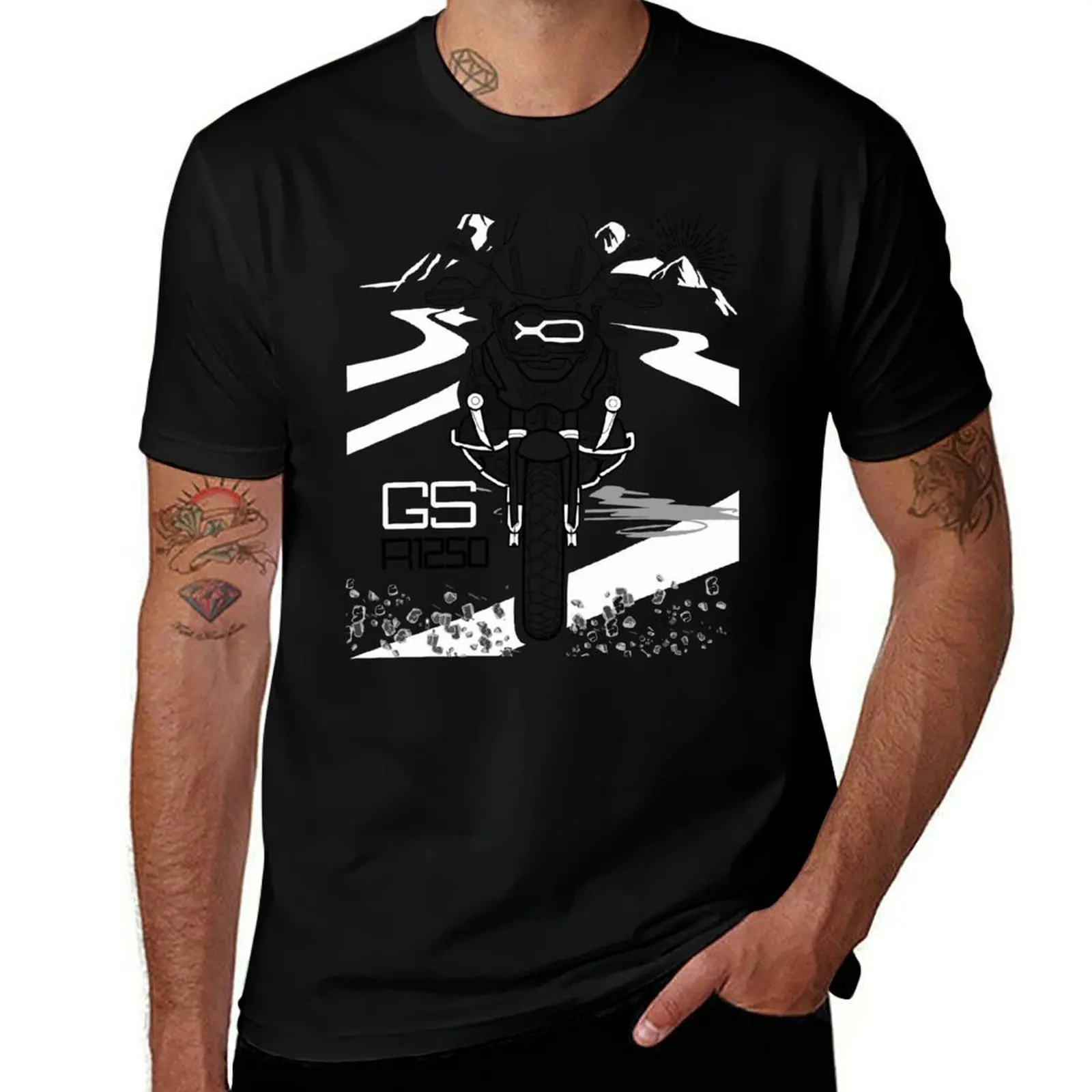 

GS 1250 R 1250 GS adventure motorcycle T-Shirt Plus Size Loose Fit T-Shirt