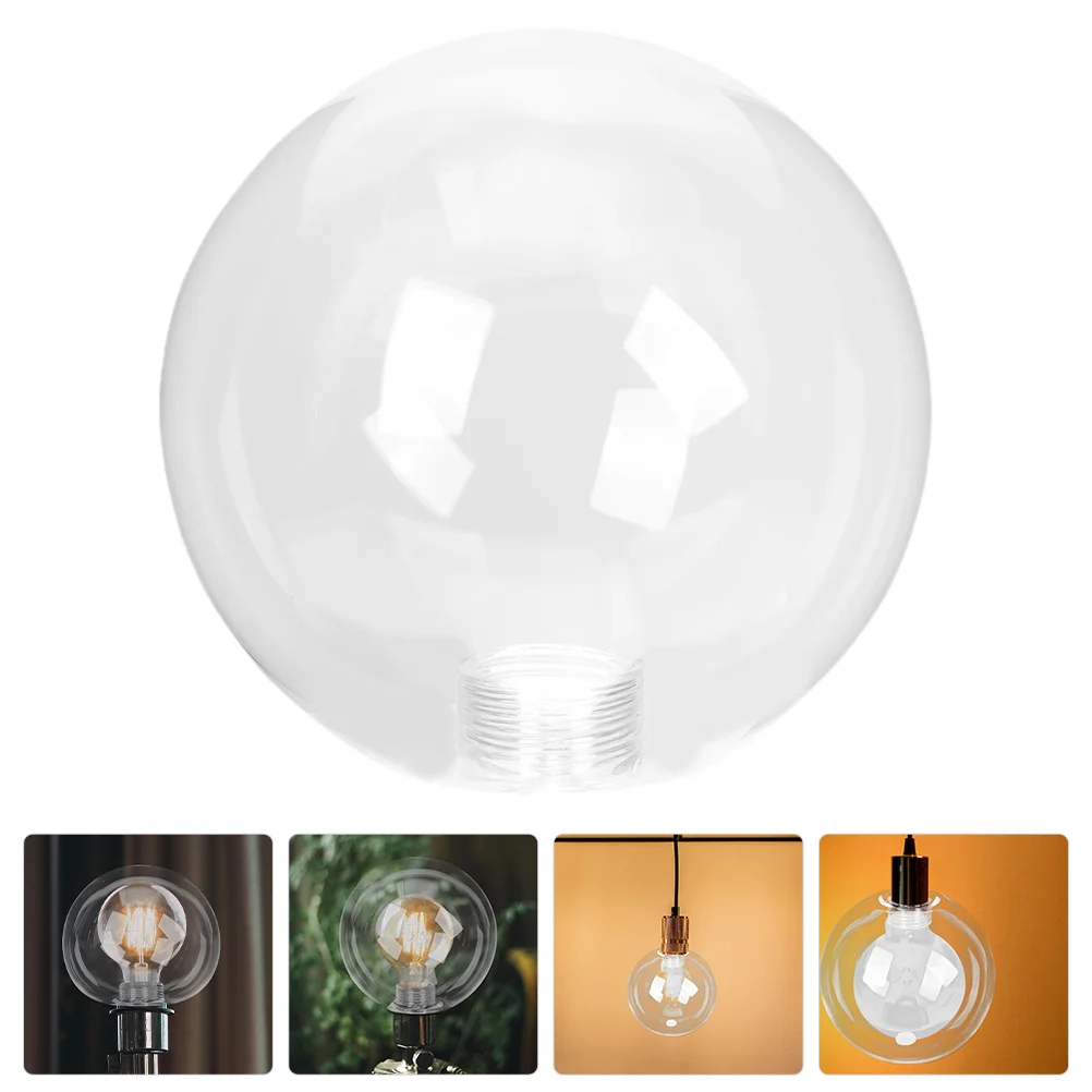 Pantallas de cristal de repuesto para lámpara de araña, hermoso globo para reparación de luz colgante transparente para el hogar