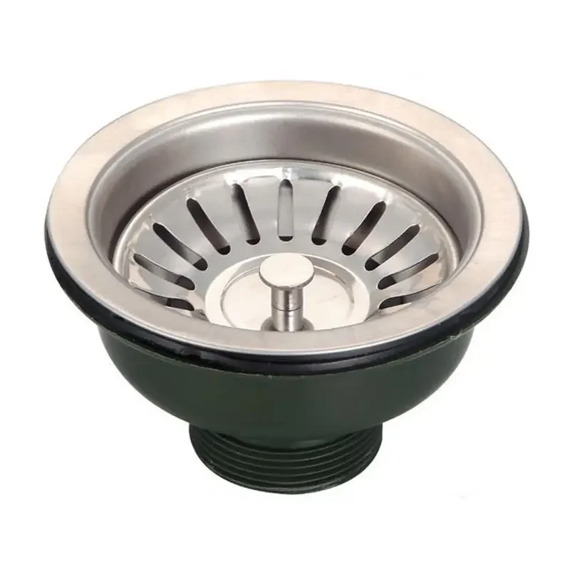 

Kitchen Sink Drain Strainer Assembly Sink Strainer With Removable Strainer Basket And Water Stopper, 싱크대 거름망 , Stainless Steel