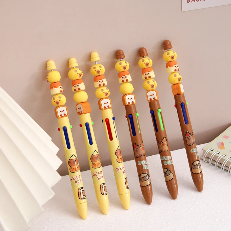 Kawaii Capybara 4 Colors Ballpoint Pen Cartoon Cute Panda Children Writing Pens School Office Supplies Student Stationery