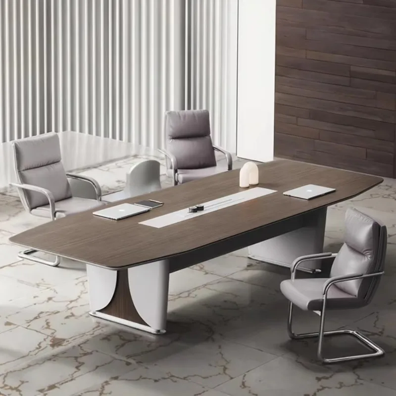 

Modern Durable High Quality Wood Conference Table for Office School Meeting Room Boardroom Luxury Customizable Adjustable