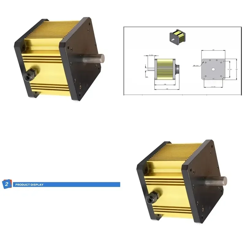 for 2kW Brushless DC Motor 48V High Torque Variable Speed Permanent Magnet Structure Electric Vehicle Motor