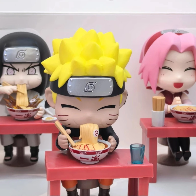 

In Stock Bandai Genuine Naruto Ramen Blind Box Theme Q-Version Naruto Sasuke Sakura Kakashi Itachi Hinata Collection Gifts Model