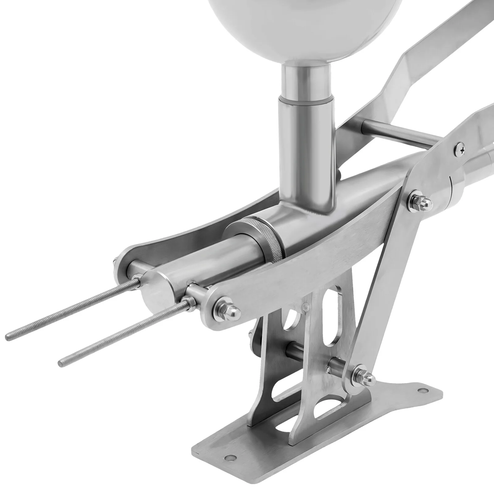 Plug & Pull Manual Donut Filler 5.28QT Stainless Steel with 4 Pipes for Fast Easy Donut Filling