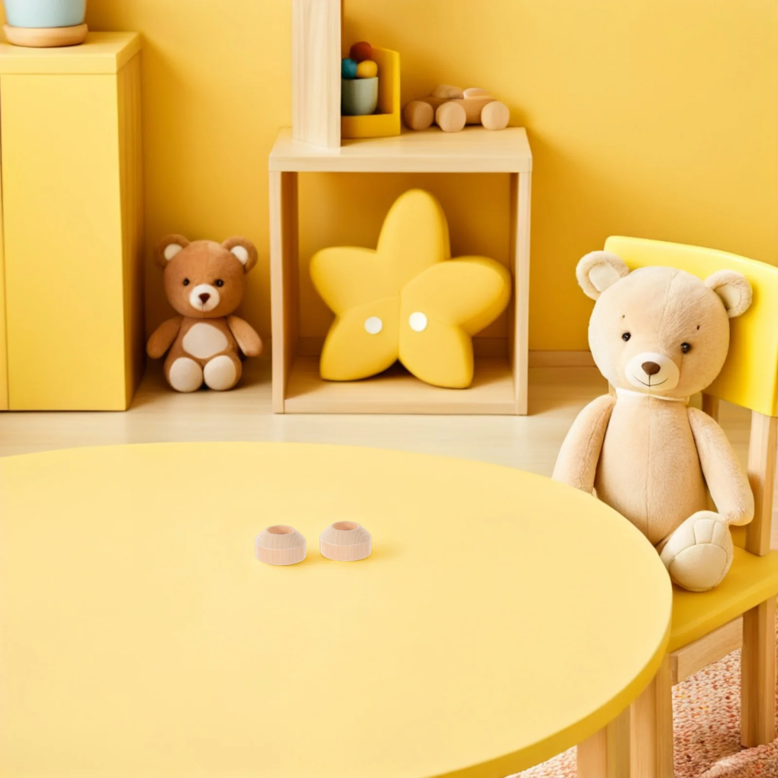 

100Pcs Wooden Figure Base - Multi-Use Craft Stand for DIY Projects - Unfinished Pins Display Mount Holder Puppet Stand Holder