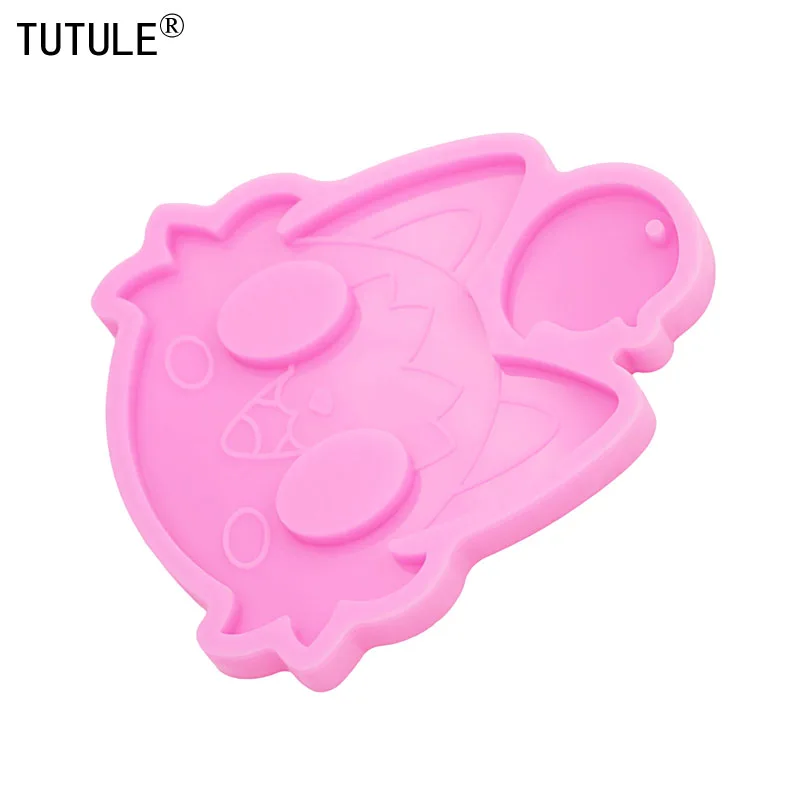 Shiny fox Cute animals Kawaii Mold Silicone Cake Fondant Chocolate Mold DIY Polymer Clay Resin Keychain Silicone Mold