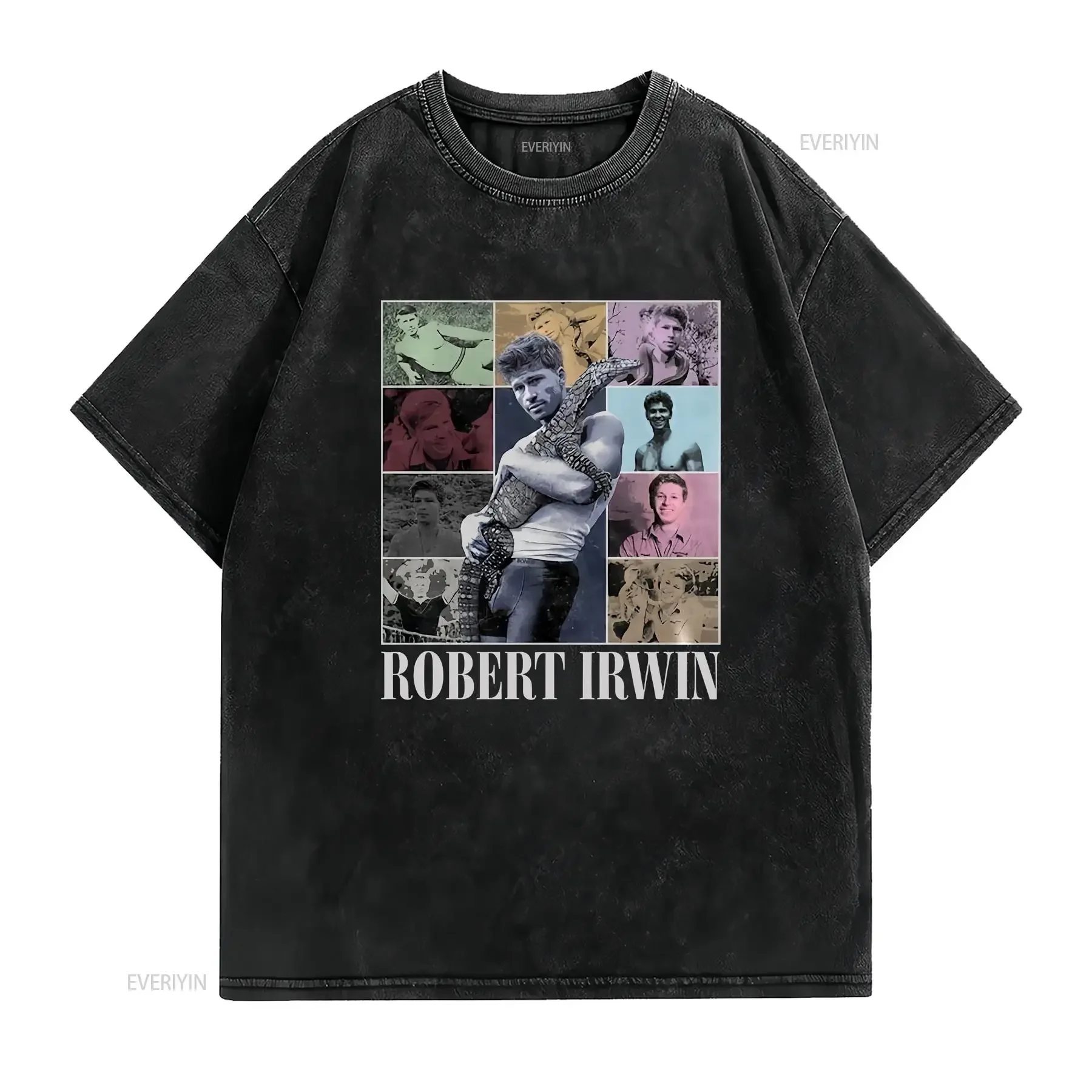 Robert Irwin T Shirt Wildlife Conservation Zoo Lover Nature vintage Washed Top For Everyday Wear Soft graphic Casual