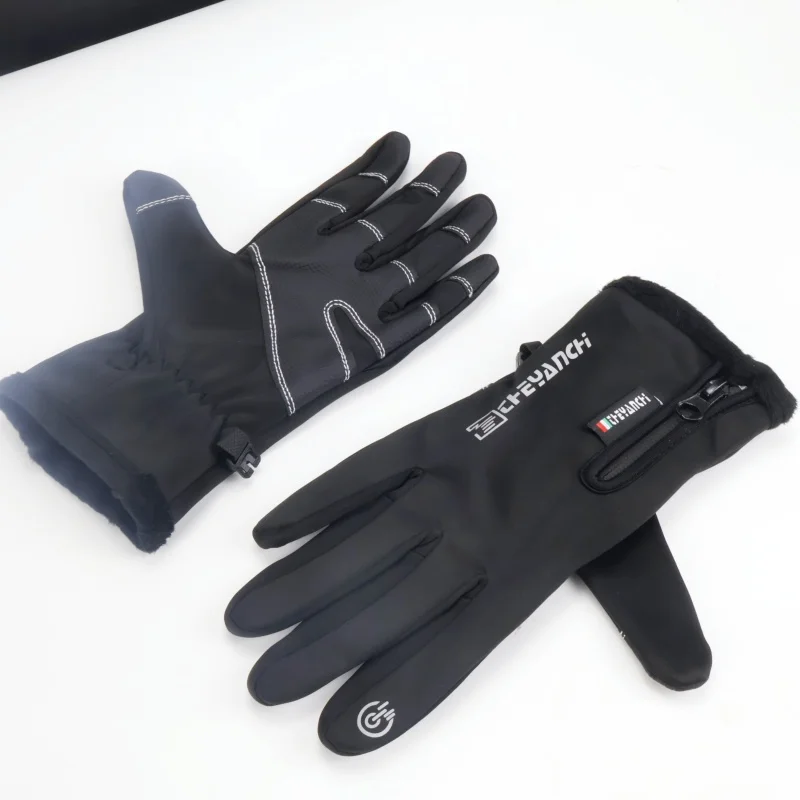 Motorcycle gloves; Winter warm wool lining; Full-finger military gloves for cold weather; Waterproof riding accessories.