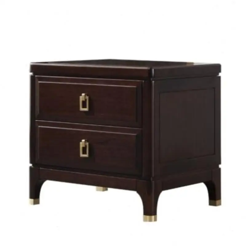 

Ebony bedside table, new Chinese master bedroom furniture, bedside table, side cabinet, chest of drawers, pure solid wood