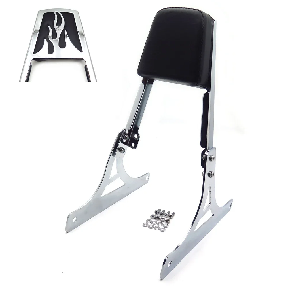 

Motorcycle Parts Flame Backrest Sissy Bar Pad for Harley 2000-2006 Softail FLSTSC FXST FXSTB FXSTS FXSTSB