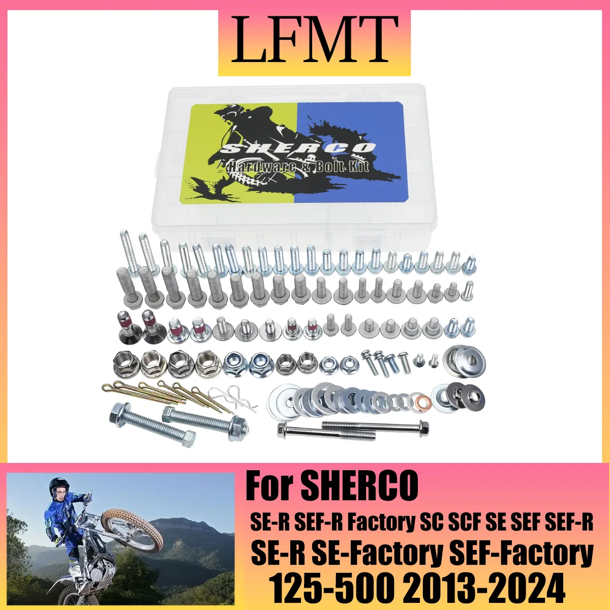 Motorcycle full CNC aluminum alloy screw kit For Sherco SE-R SEF-R Factory SC SCF SE SEF SEF-R SE-R SE-Factory SEF-Factory