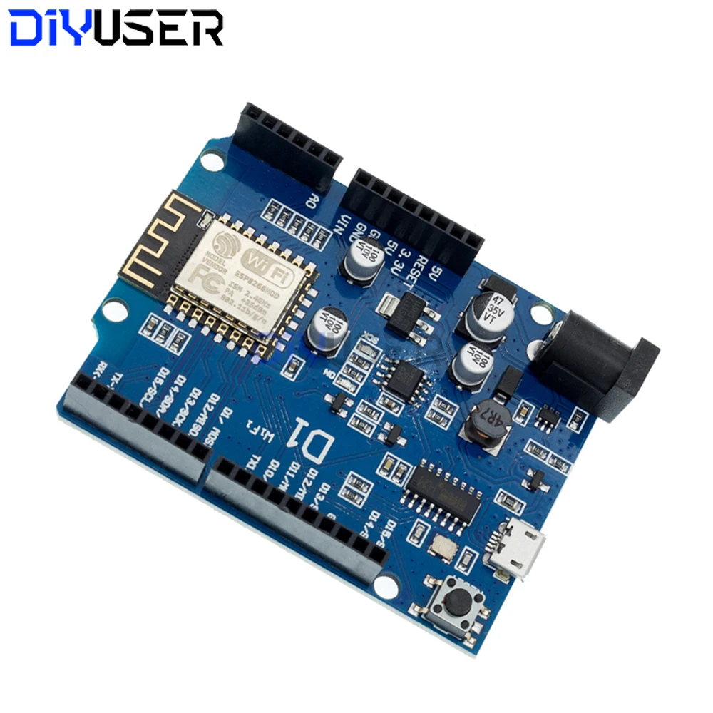 وحدة ESP8266 ESP-12F ESP-12E لوحة WiFi لـ WeMos D1 Arduino UNO R3، IoT تطوير المنزل الذكي