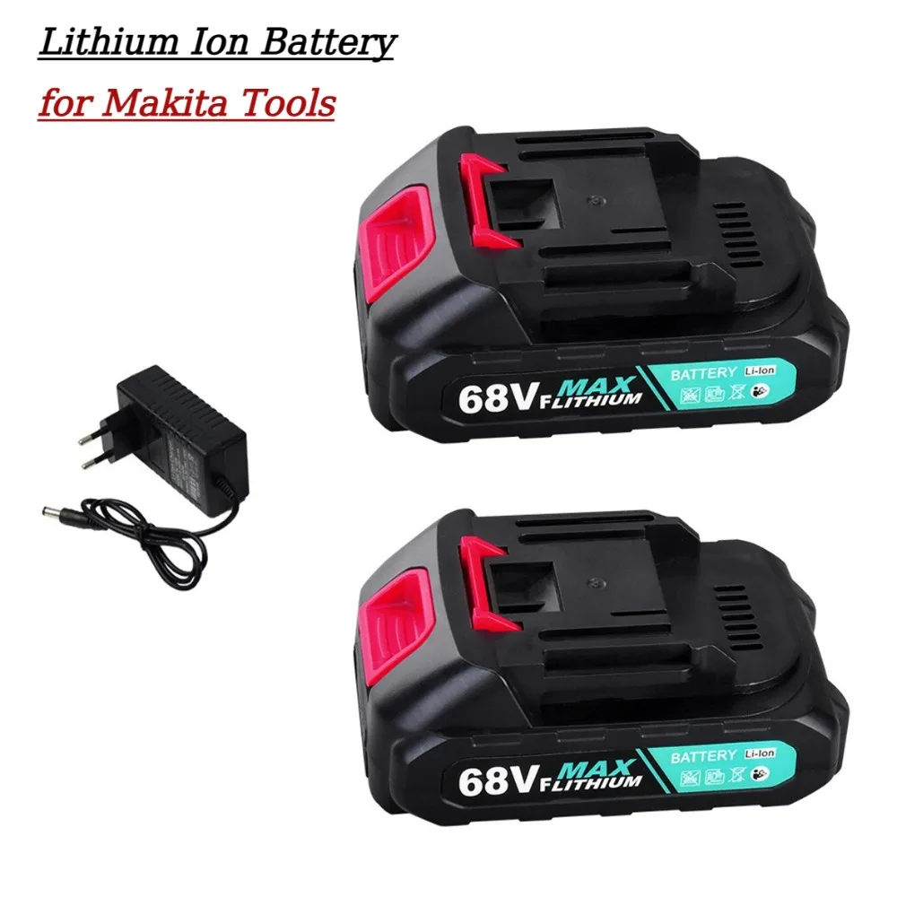 Литий-ионный аккумулятор 68Vf, 10000 мАч, аккумулятор большой емкости для беспроводного электроинструмента для инструментов Makita, сменный аккумулятор