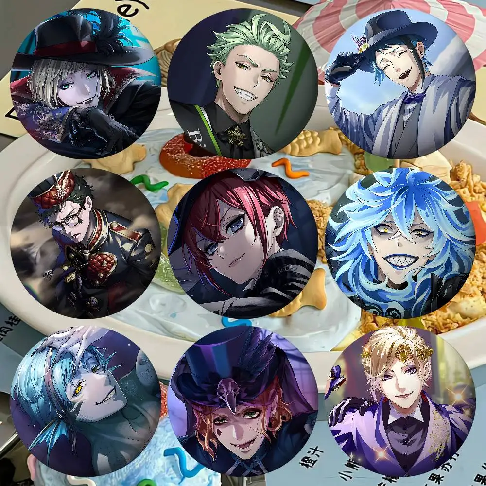T-Twisted W-Wonderland Game Badges Tinplate Soft Button Pin Brooch Metal Badge Custom Jewelry Accessories Hat Bag Lapel
