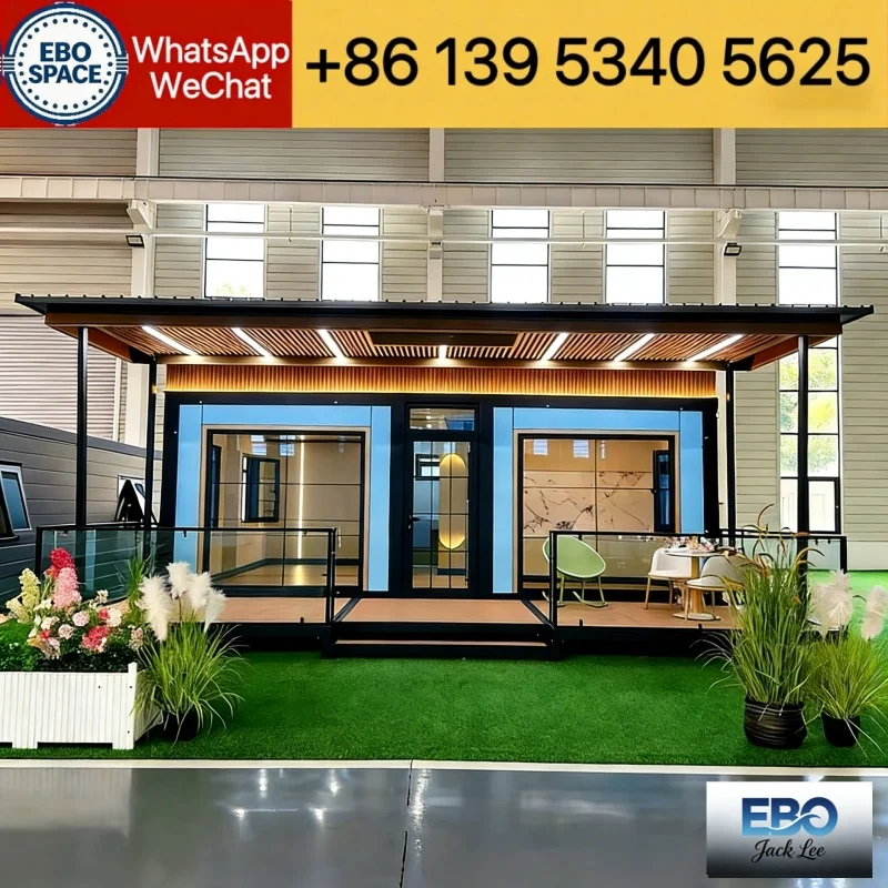 Multifunctional double-stack container steel structure expandable container modular cabins mobile home