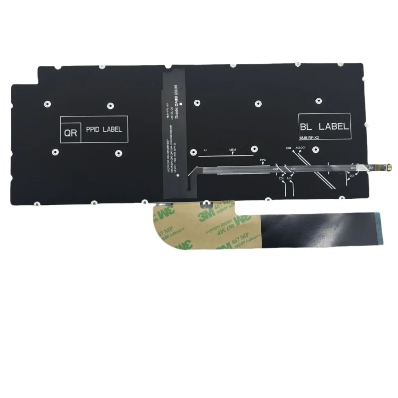 Dell Inspiron13 5390 5391 7390 7391 14 5493 5498 7490 7491 5490 5494 P42E P83F Latitude 3301 3410 Backlit Keyboard BR/US Layout view 5