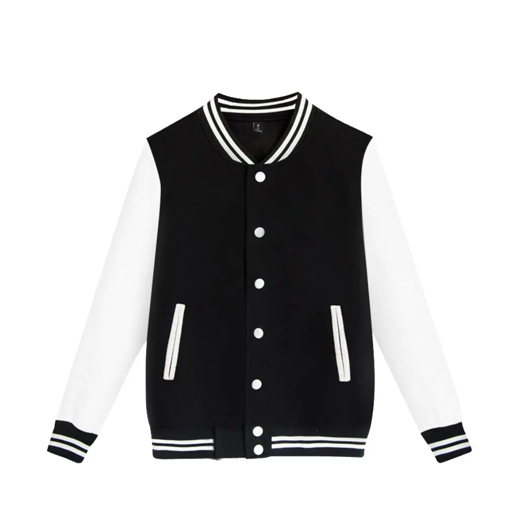 Pattern Custom Spring and Autumn Men\'s Pilot Baseball Jacket Couple Baseball Jacket College Campus Plain Casual Hanbok