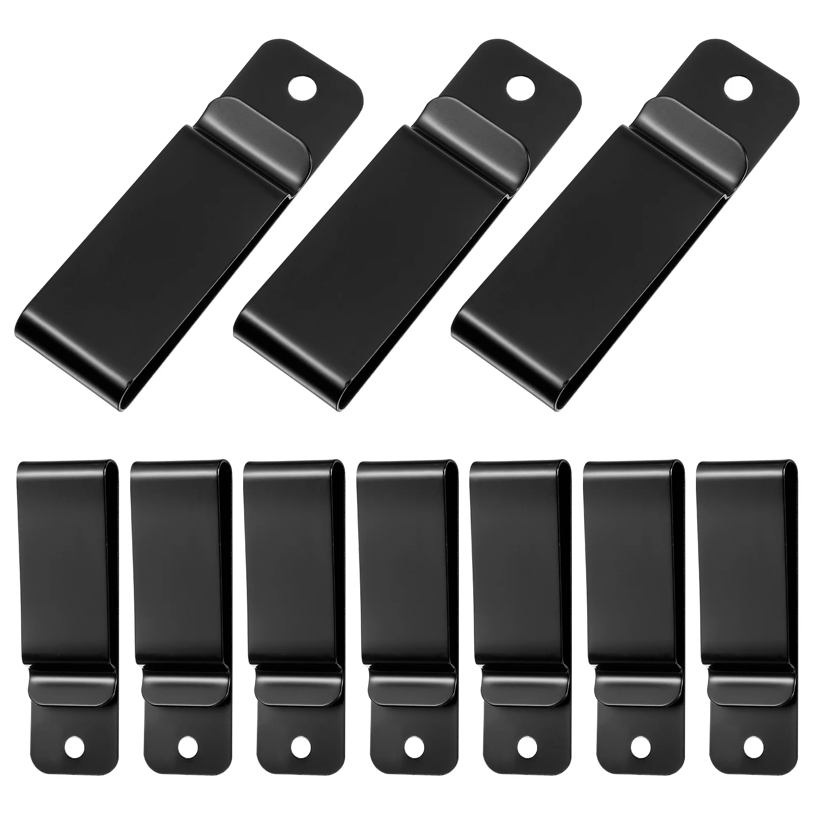 

10 Pcs Metal Belt Clip Practical Accessory Clasp Universal Waistband for Sheaths Iron Replacement Rivet Hook