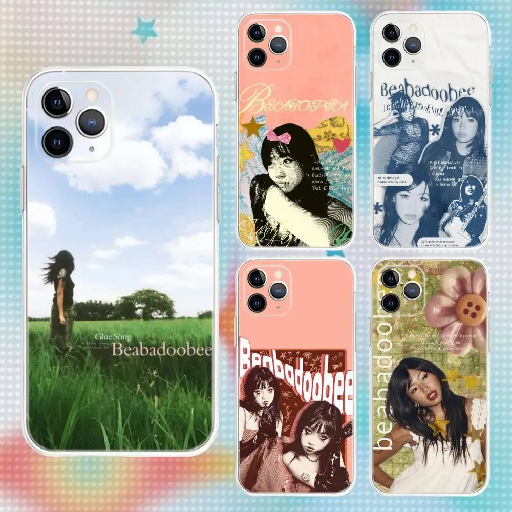 

B-Beabadoobee Glue Song For iPhone 17,16,15,14,13,12,11,Air,X,XR,Pro,Max,Plus Transparent Non-Slip Cover