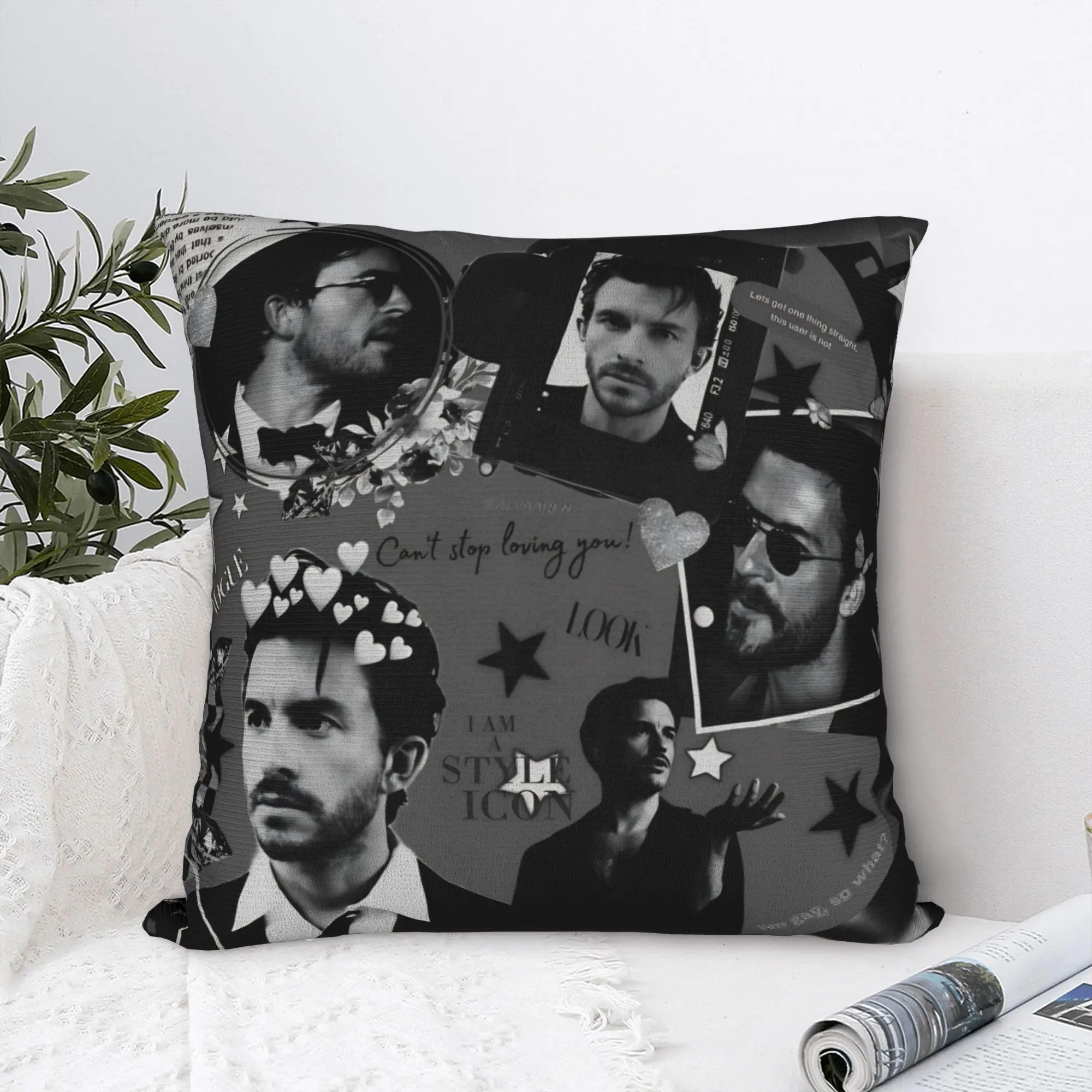 Jonathan Bailey Actor Square Pillowcases Polyester Home  Cushion Cover Creative Decor Pillow Cover 45*45