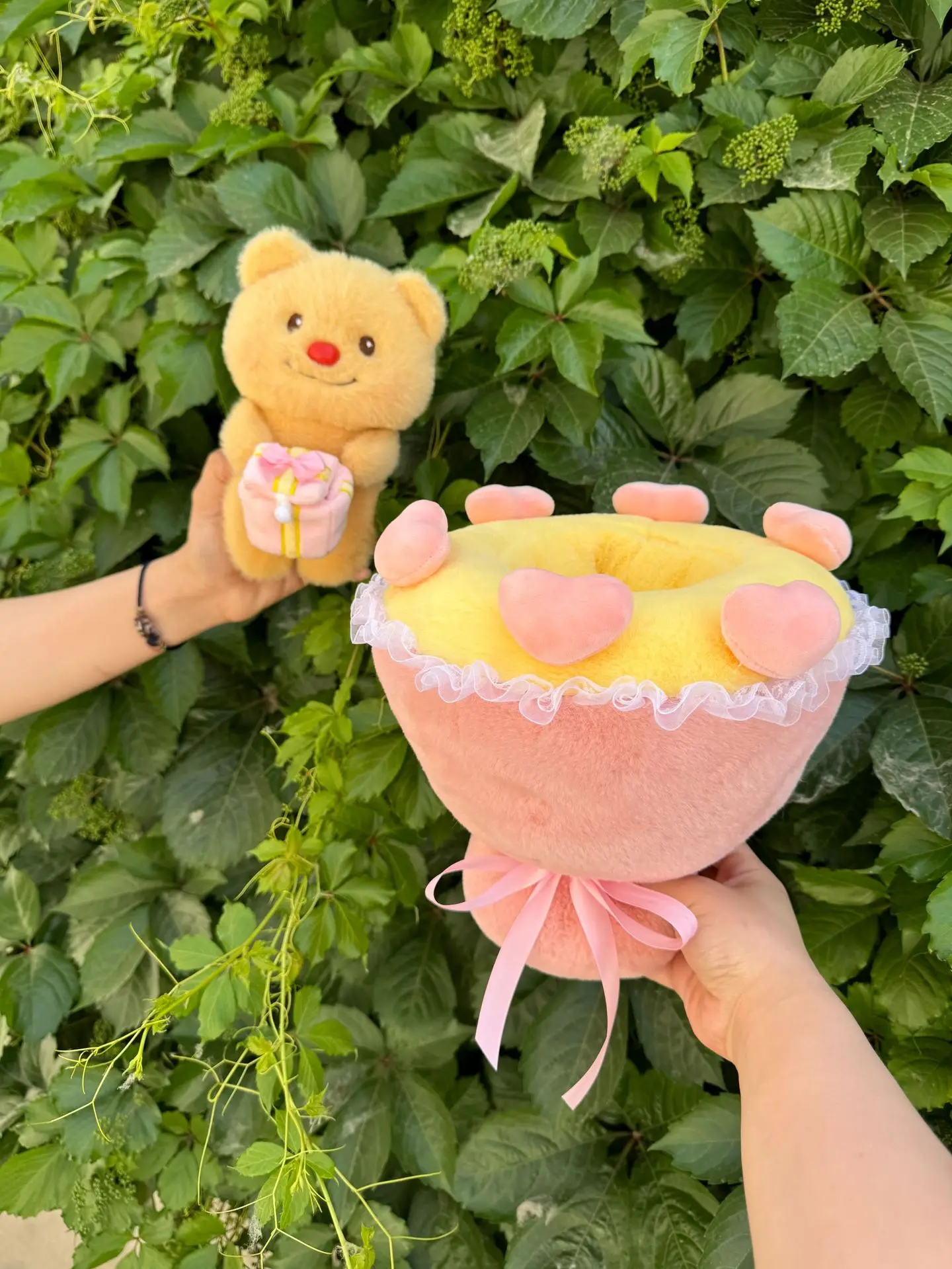 Bear Bouquet Doll Plush Toys Hug Pillows Office Sofa Room Decoration Toys Doll Desktop Plush Toy Souvenir Valentine's Day Gift