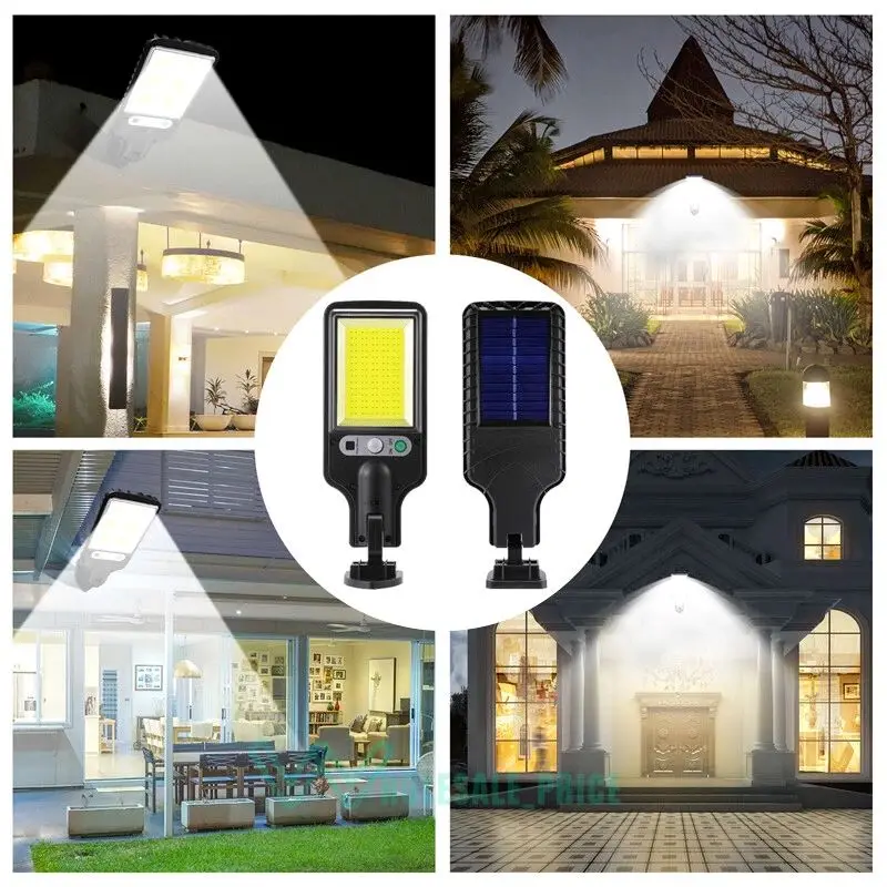 1/2/3/4 Pcs Outdoor Solar LED Lighting IP65 Motion Sensor Waterproof Light Garden and Courtyard Decorative Street Light 117COB