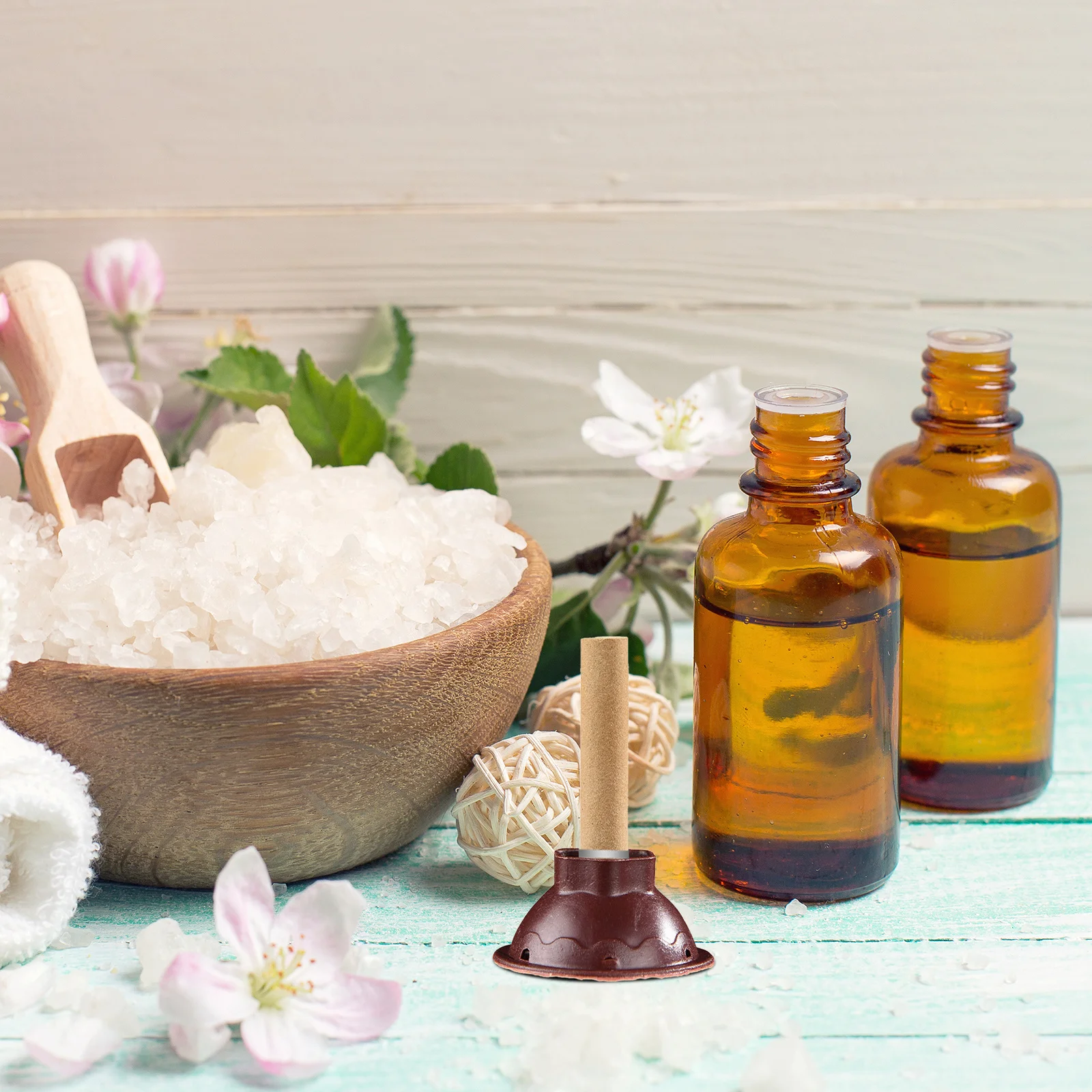 

60Pcs Traditional Moxa Sticks Portable Moxibustion Sticks Sticky Base Hand Rolled for Home Salon Acupoint Therapy Smokeless Moxa