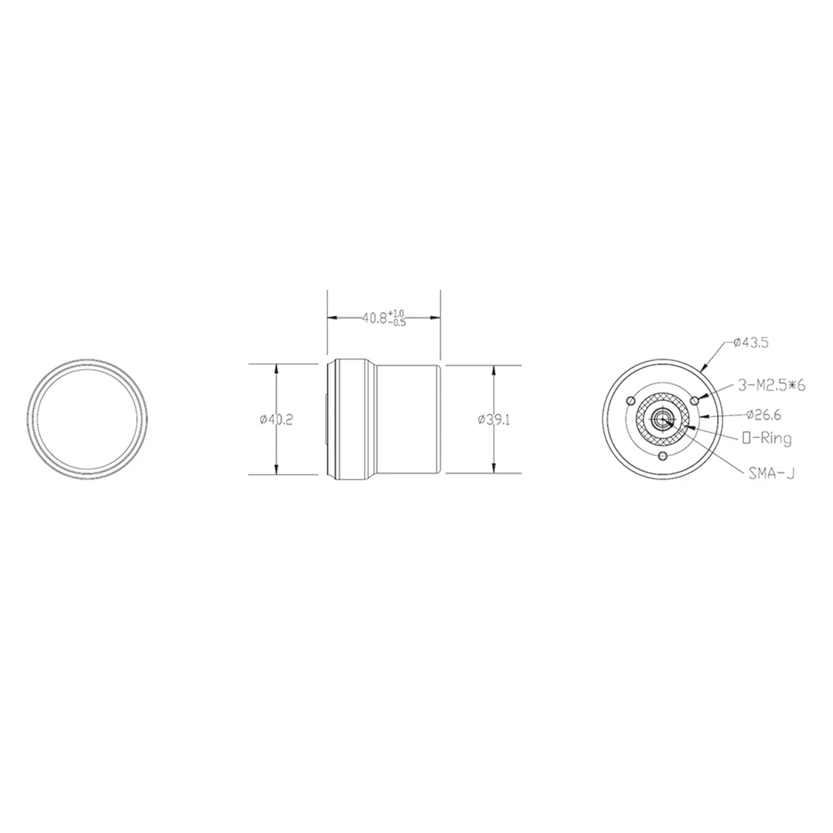 

B58AQuadrifilar Helix Multi-Satellite Multi-Frequency Spiral Antenna GPS BDS GLONASS L-Band Active UAV RTK