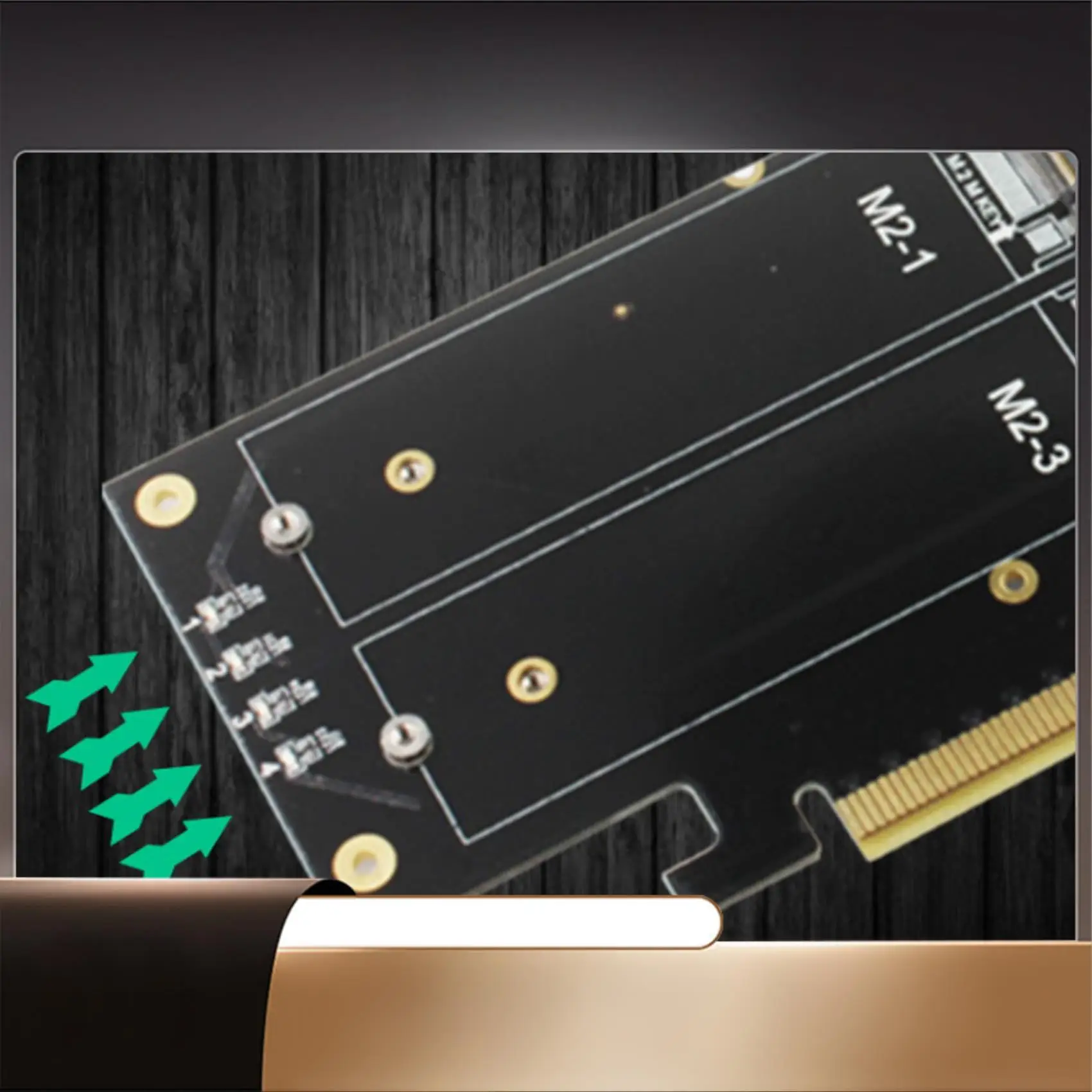 

Ihyper M2 Pcie3.0 X16 To 4X Nvme Adapter Card 4-Disk Nvme Array Card Pcie Signal Split Array Card Vroc Raid Card-N35R
