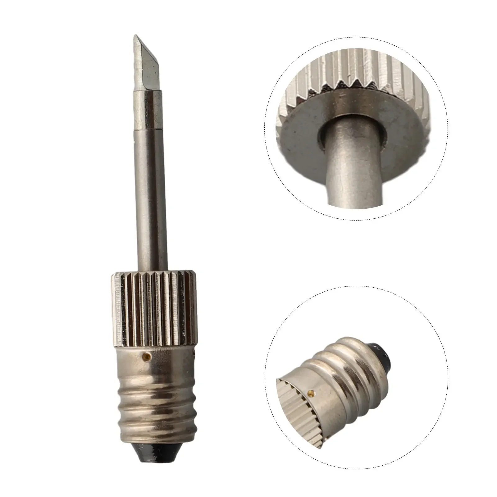 1set Soldering Iron Tip With E10 Interface Suitable For General Welding Applications Spot Wire And Drag Welding Wire Tinning