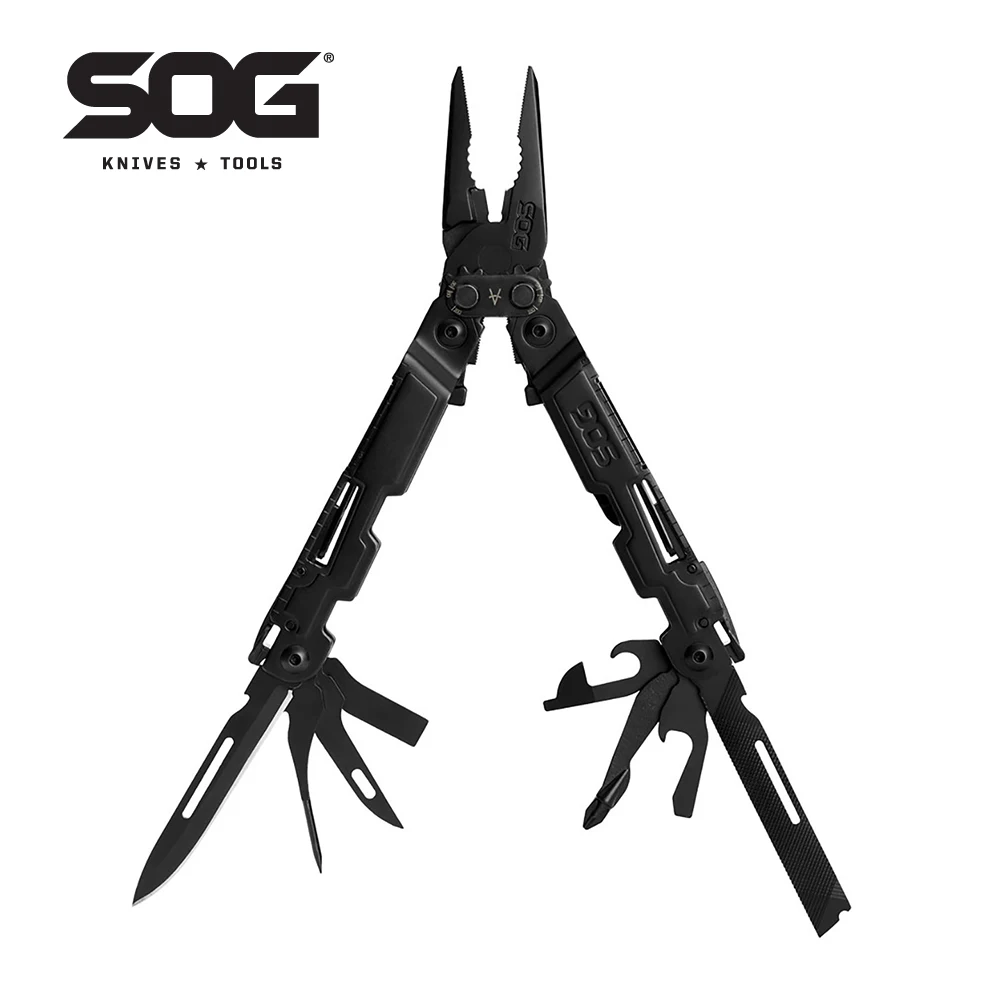 SOG 18 In 1 POWERACCESS Portable Multitools Folding Pliers with Pocket Knives Outdoor Cool Camping Gear EDC Hand tools-PA1002-CP