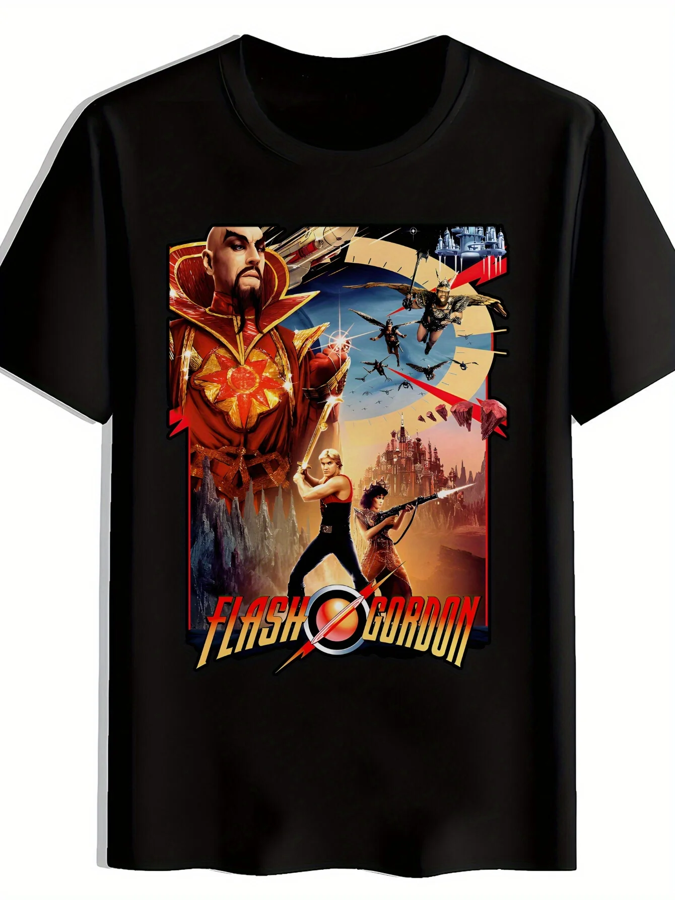 

Men's T-Shirt Flash Gordon Graphic T-Shirt Casual Round Neck Tee for Summer Travel Beach Beachwear Tee Ladies' Clothing Tops