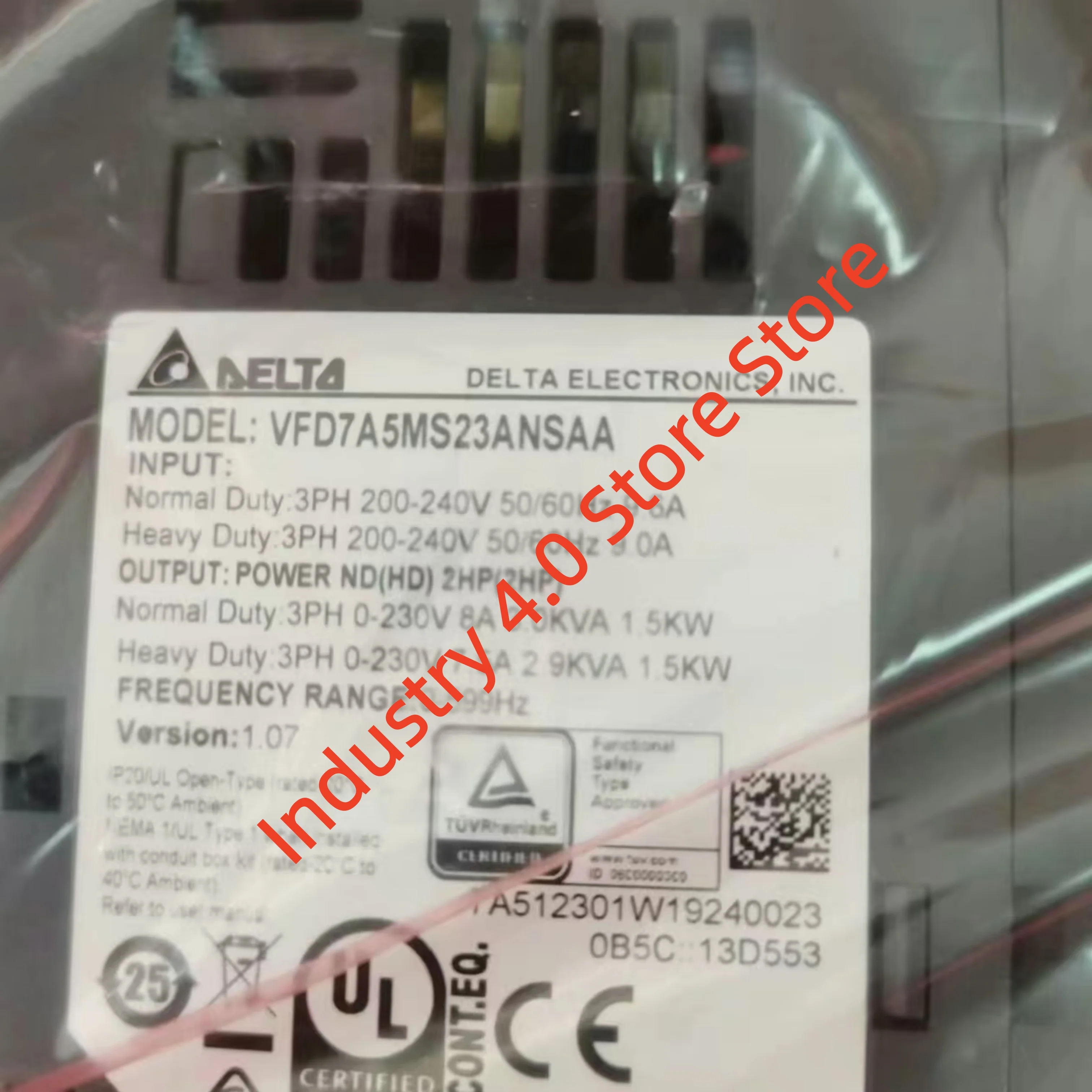 

Brand AC motor drive VFD7A5MS23ANSAA new